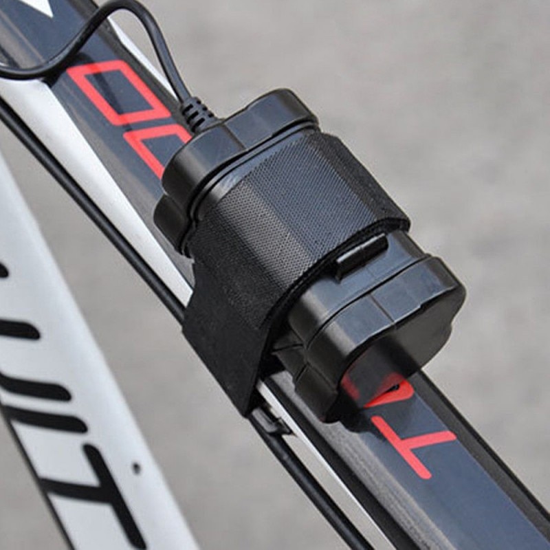 8.4v 12000 mah genopladelig batteripakke 4 x 18650 batteri til pandelampe cykel cykellygte