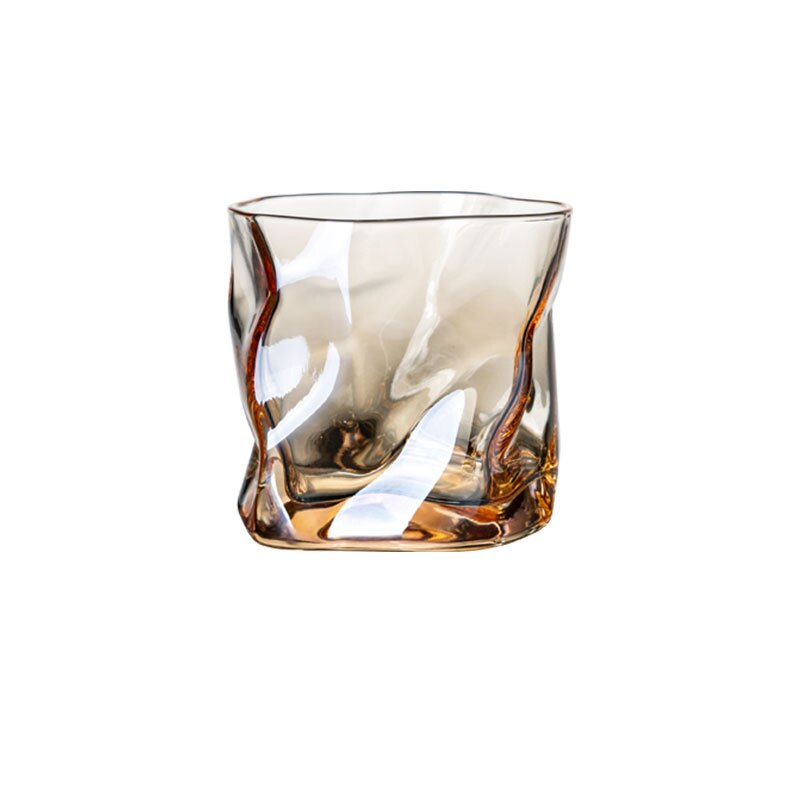 Nodic Origami Shape Glass Cup Glass Transparent Whiskey Glass Home Liquor Spirits Wine Glass Beer Glass Cocktail Glass