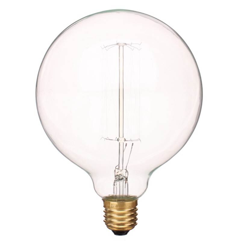 Lightinthebox-lampe Vintage, lumière incandescente, ampoule rétro Edison 40W, E27 G125
