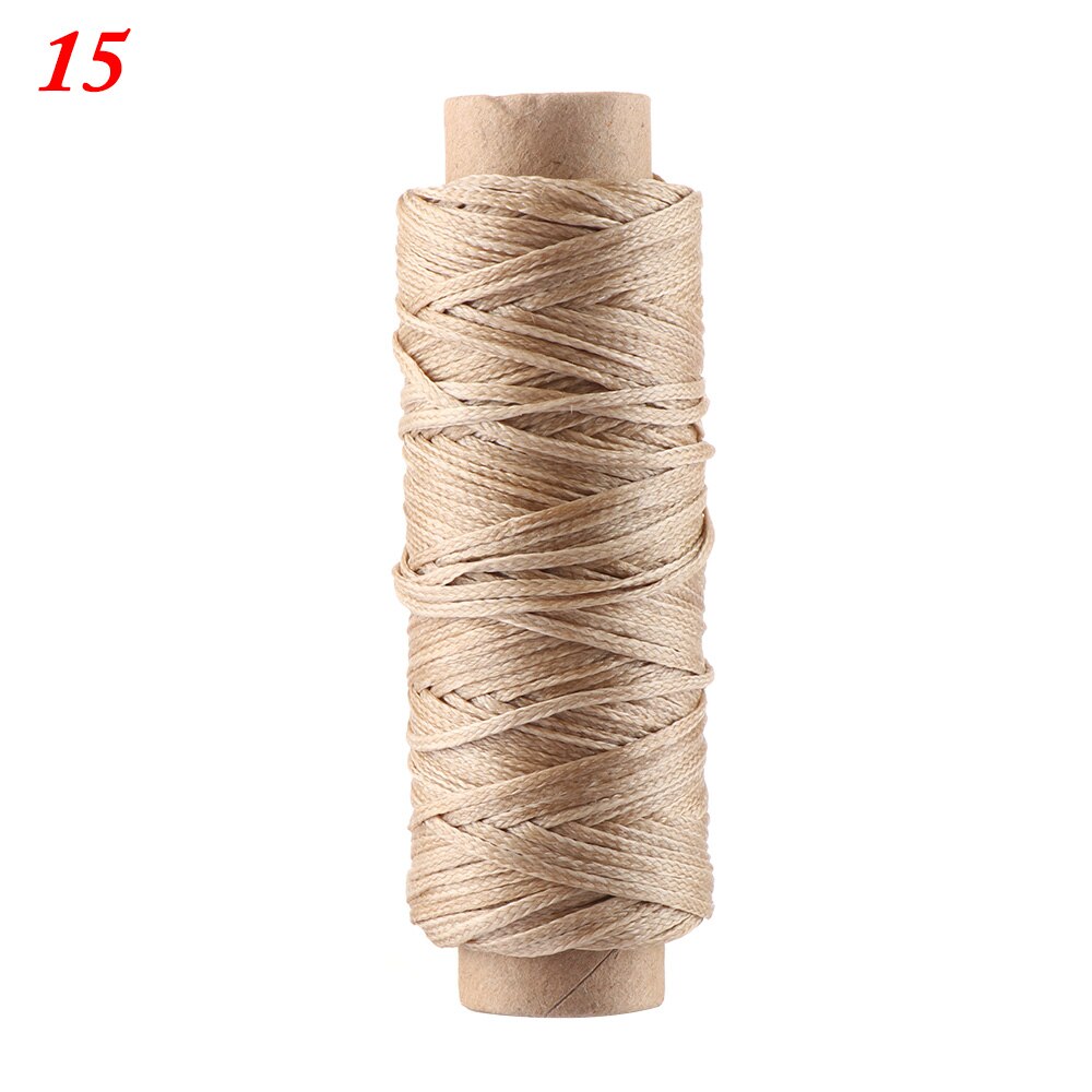 30m/roll 210D Waxed Thread Cotton Sewing Line Flat Cord String Strap Hand Stitching Thread For Leather Handicraft Tool Sewing: 15
