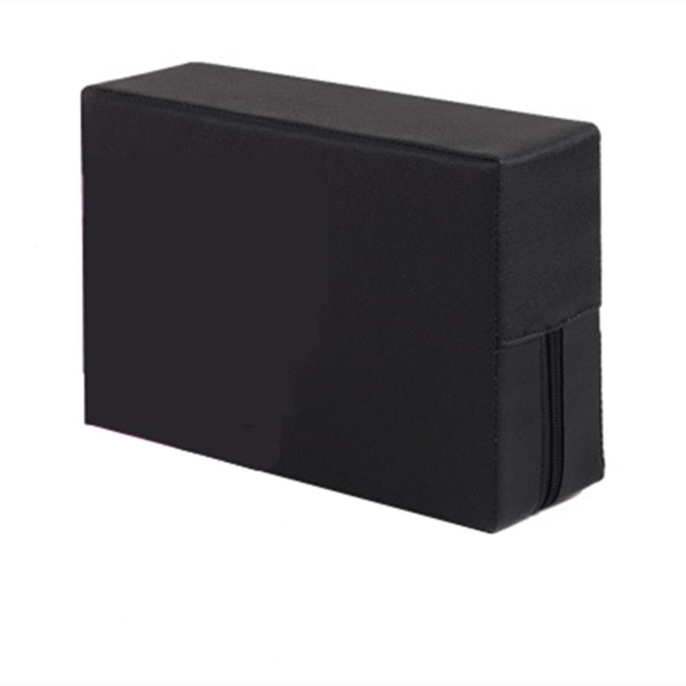 2 Pcs Yoga Block PE Leather Pilates Brick 30x20x10cm for Dacne Gymnastics Leg Press Exercise Gym Training Fitness Equipment: Black