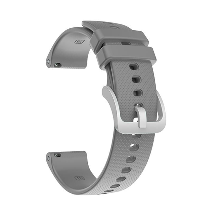 Voor Garmin Vivoactive 4S/Vivomove 3S Siliconen Zilveren Gesp Riem Vervanging Horlogeband 18Mm Modieuze: 06