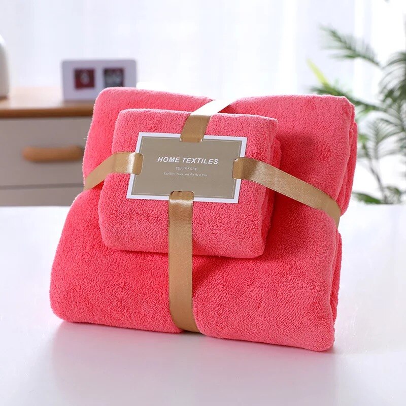 24 Kleuren Coral Fleece Absorberende Haar Zwemmen Gezicht Hand Badhanddoek Sets Microvezel Handdoeken Badkamer Handdoeken Microfiber Handdoek Set: L