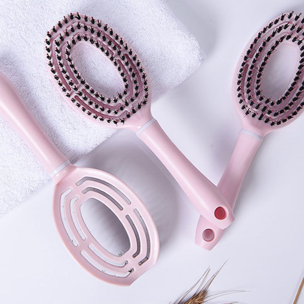 Hår hårbotten massage kam hår borste borst nylon dam blött lockigt hår trassligt hår salong frisörverktyg