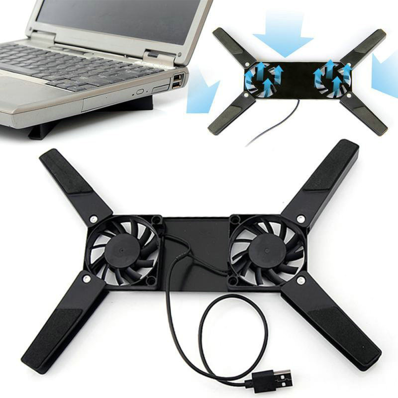 Rotatable USB Fan Cooling Pad 2 Fans Notebook Cooler Computer Laptop Stand USB Fan For 10-17" PC Laptop PC Computer