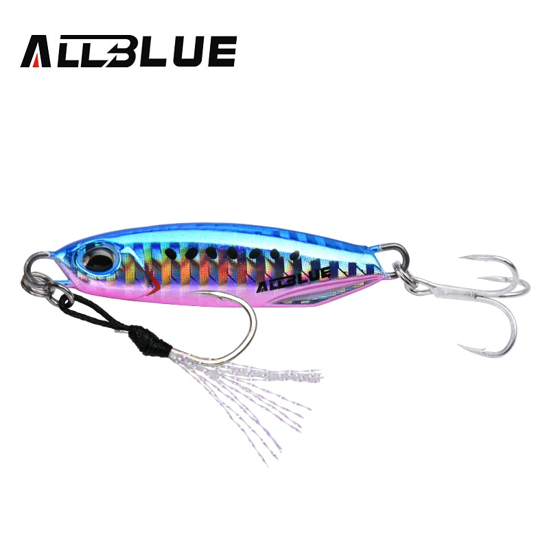Allblue drager metall gjuten jigg sked 15g 30g shore gjutning jigging fisk havsabborre fiske lockbete artificiellt bete tackle: 100mm / Ljusgrå