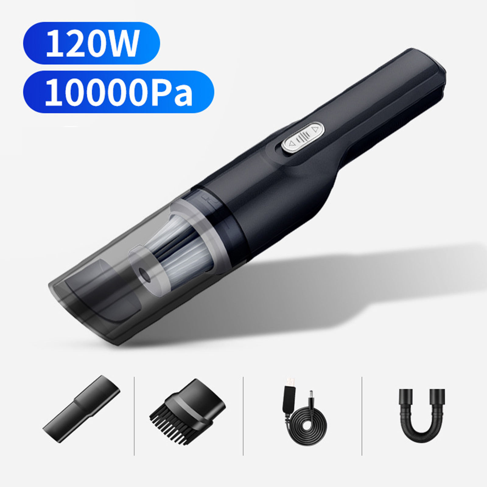 Car Vacuum Cleaner Portable Handheld Auto Vacuum Mini Cleaner: Wireless USB