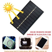Black Polysilicon Panel Charger Solar Charger Solar Power Bank Durable Travel Tool Solar Panel Phone Accessory Camp Outdoors