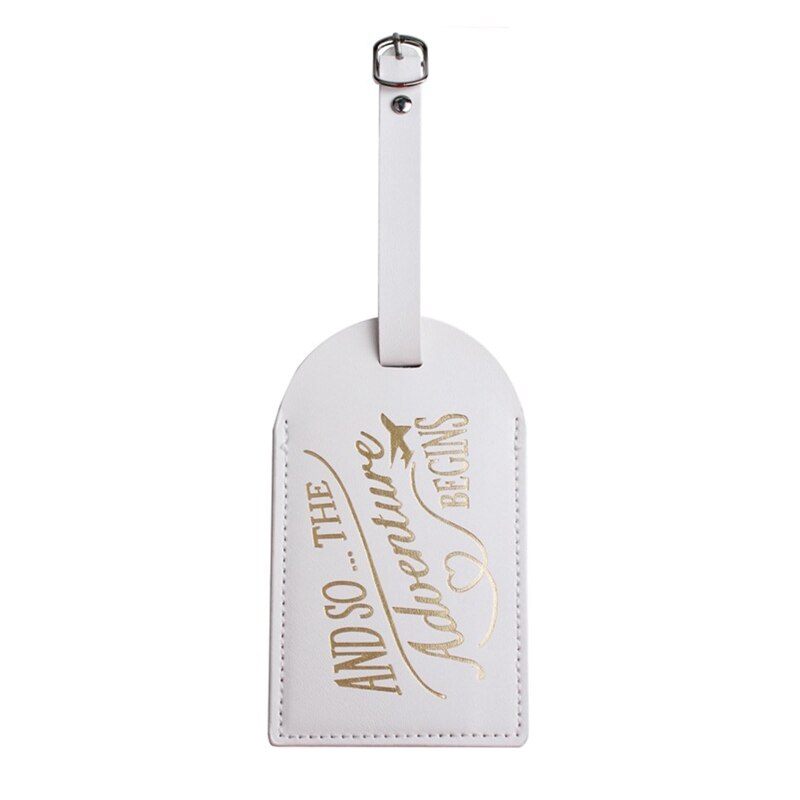 Bagagelabel Reizen Koffer Tags Naam Telefoon Adres Label Identifier Wedding Bridal: WHITE