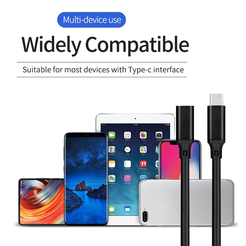rodzaj-C rozszerzenie kabel męnarty na żeńnarty USB C przewód szybkie ładowanie kable ładowarki PD100W 5A 10 gb/s robić ładowania danych przewody 0.2m 0.5m 1m 2m