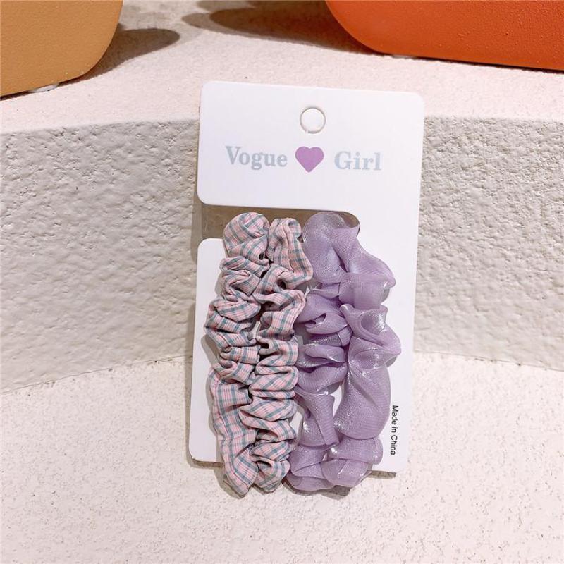 Elástico plisado bandas para el cabello para las niñas accesorios para el pelo Pelo anillo de cuerda de cabeza de pelo de niños herramientas de peinado el pelo con tocado