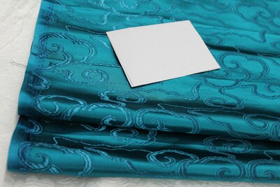 CF420 1yard Solid Clouds Brocade Fabrics Chinese Silk Brocade Jacquard Fabric For Chinese Dress For Adults Chinese Style Cushion: blue green