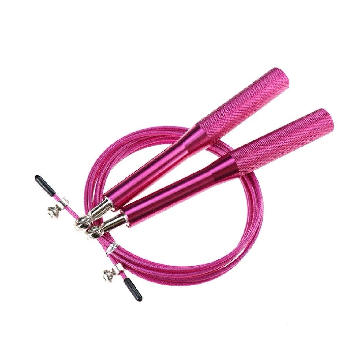 Crossfit Speed Jump Rope corda per saltare professionale per MMA Boxing Fitness salta allenamento allenamento con borsa per il trasporto cavo di ricambio: R1-Pink