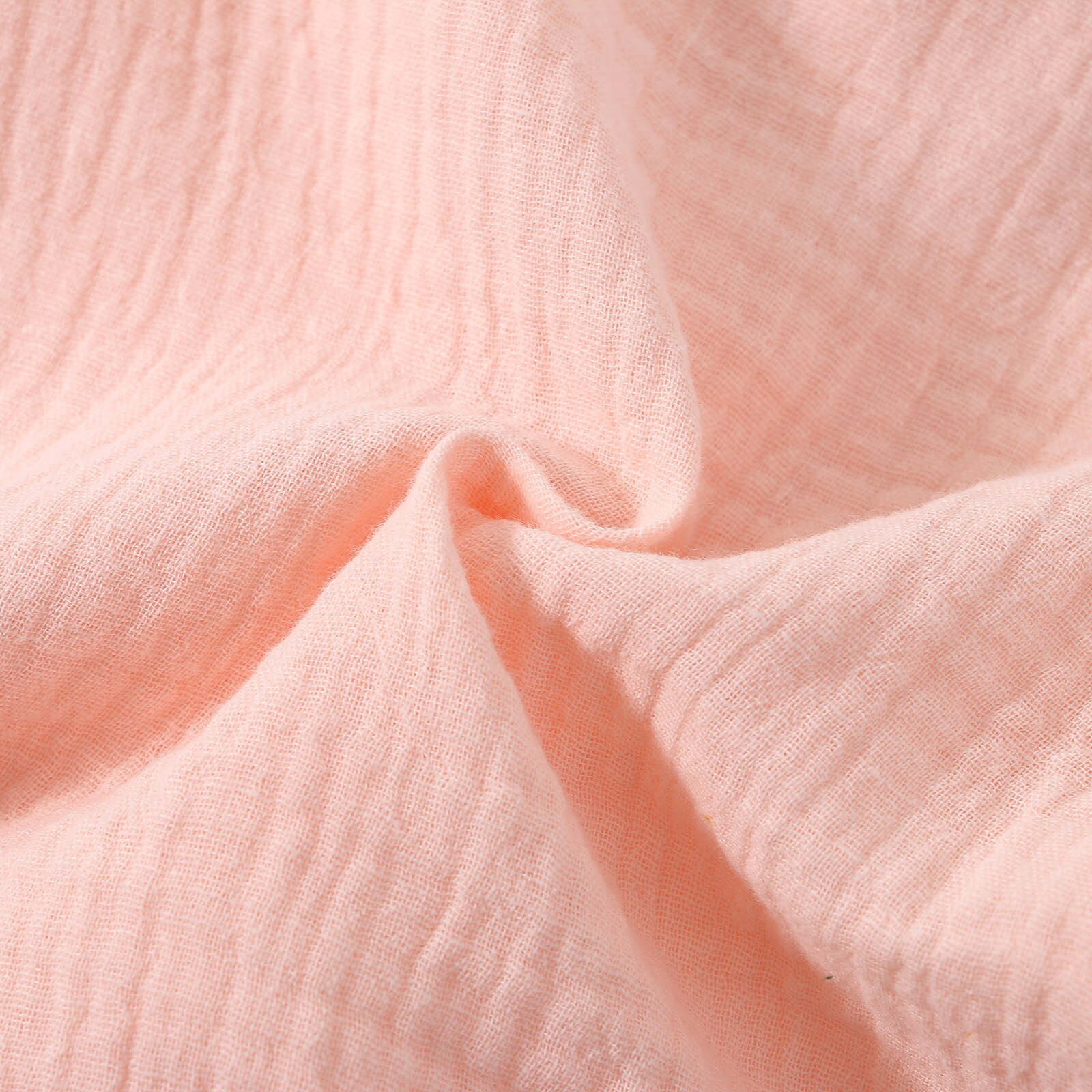 Citgeett sommer-strampler für babys und kleinkinder, einfarbig, kurzärmelig, mit knöpfen, aus leinen, für mädchen und jungen, lässige kleidung