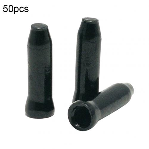 50Pcs Bike Bicycle Brake Shifter Inner Tips Shift Cables End Caps Cycling Parts MTB Bicycle Bike Shifter Twist Shifter: black