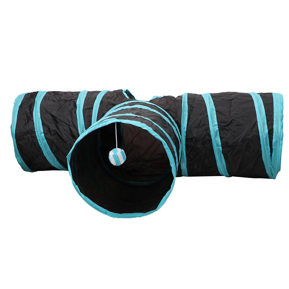 HILIFE Funny Pet Cat Tunnel Foldable Storage Tunnel Tubes 3 Holes 2 Colors Pet Supplies Kitten Toys Play Tubes Balls