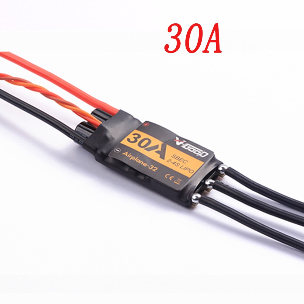 Newest VGOOD Brushless ESC 6A / 12A / 20A / 30 / 40A / 60A / 80A / 100A / 120A 2S 32-Bit With 1.5A SBEC for RC Airplane Accs: 30A