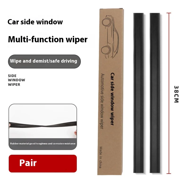 4Pairs Universal Car Side Window Wiper Accessories Window Cleaning Tool For Car Water Mist Removal Wipers Blade: Red