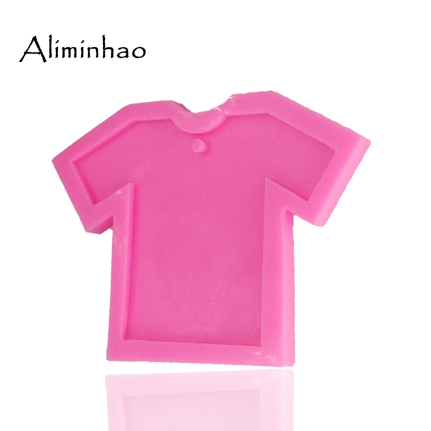 DY0046 DIY kleding siliconen mal DIY Meisje shirt voor sleutelhangers met gat Fimo Polymeer Klei Hars polymeer klei silicone mould