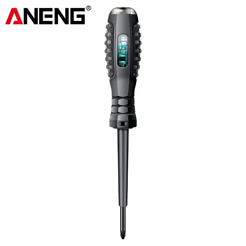 Caneta testadora elétrica ANENG B05 com indicador de tensão, caneta testadora com fenda + Phillips, chave de fenda multifuncional, ferramentas para eletricista: YELLOW