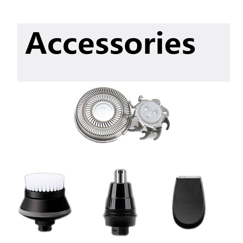 ZOZEN Electric Shaver Blades Nasal Trimmer and Temple Trimmer for Washable Rechargeable Electric Razor