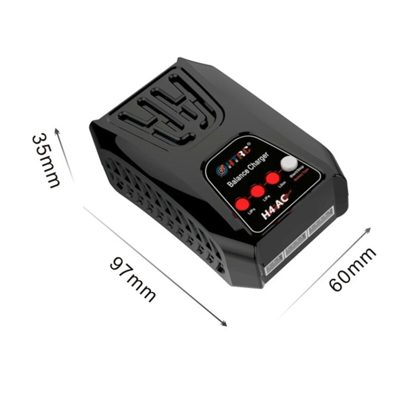H4AC 20W Mini Opladen Balans Lader Voor 2-4S Lipo/Life/Lihv Batterij Rc Charger