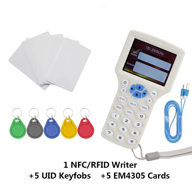 Tarjeta duplicadora de fotocopiadora RFID, lector de etiquetas Nfc, escritor compatible con lector de programación de copia encriptada de 125khz y 13,56 mhz: Style 3