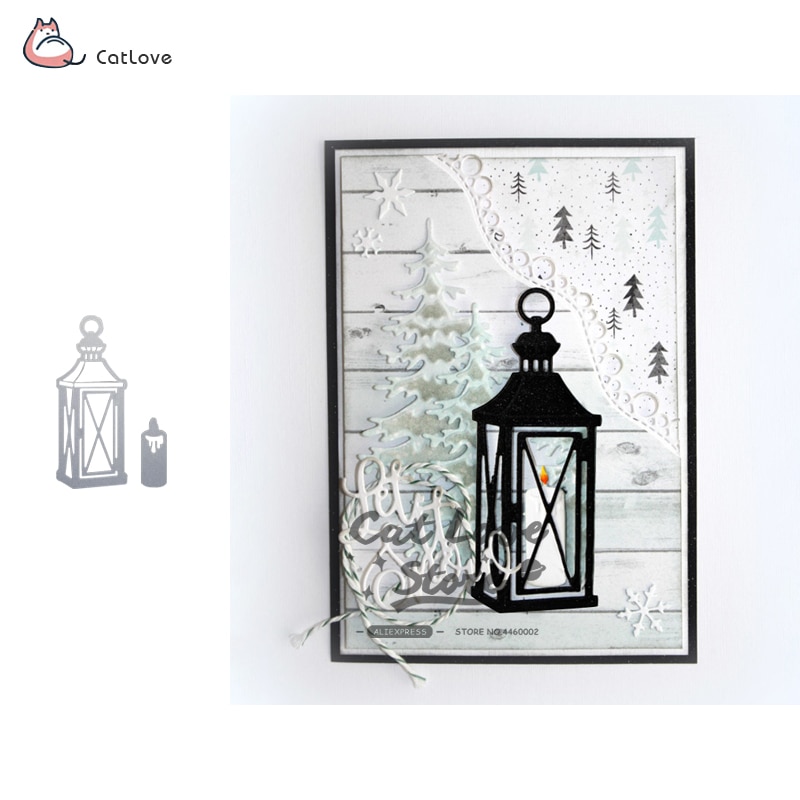 Candle Light Metal Cutting Dies Christmas Stencils For DIY Scrapbooking Paper Card Decorative Craft Embossing Die Cuts