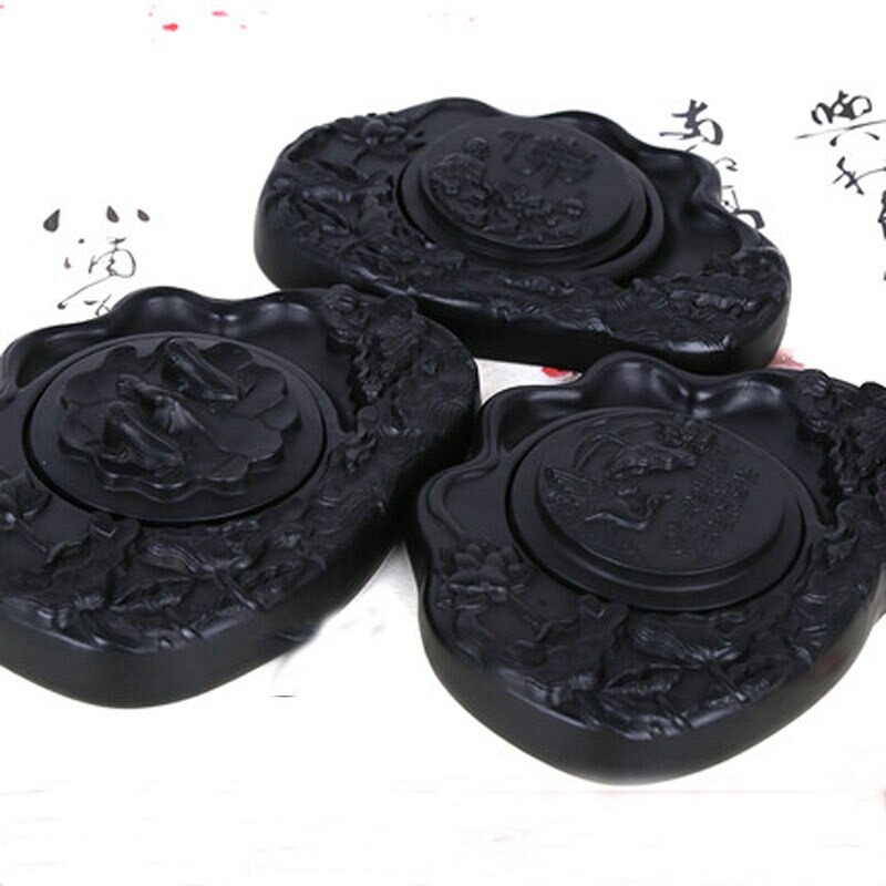 Traditionele Chinese Cheng Ni Steen Antieke Met Cover Inkt Steen Inkstone Inkt Accessoire Voor Praktijk Schrijven Kalligrafie