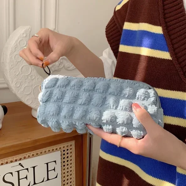 Flower Pattern Women Makeup Bag Toiletries Cosmetic Organizer Zipper Bag Travel Wash Pouch Cosmetic Bag Female Make Up Bags