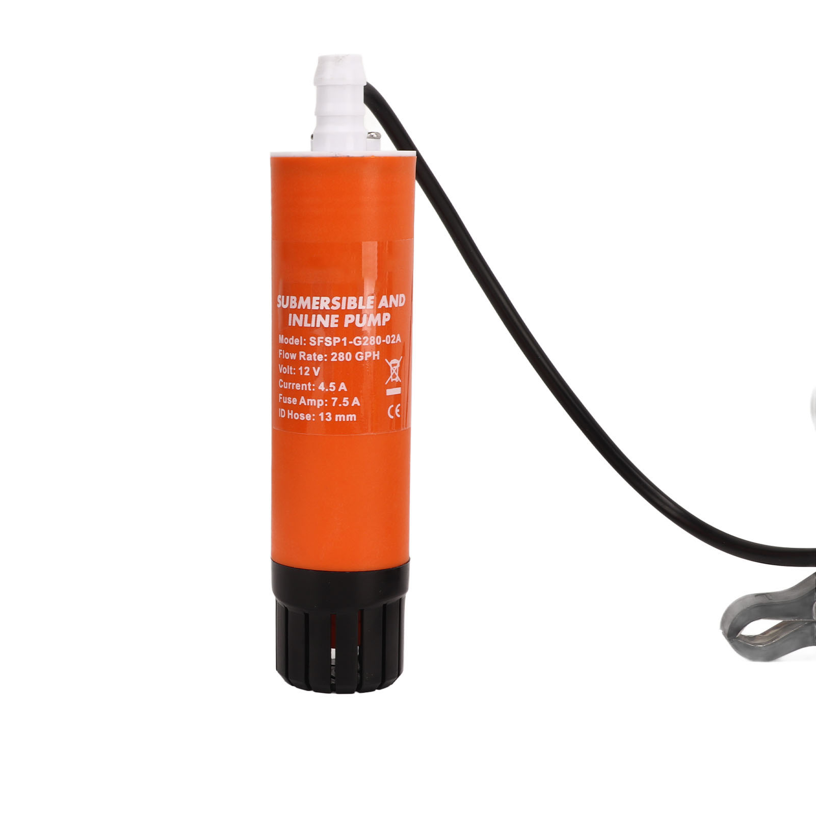 Transfer pump 12 v boat bilge pump 280 gph low noise portable inline submersible pump for rv yacht marine inline bilge pump