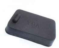 High Black Silicone USB VGA RJ45 HDMI 3.5mm Audio Mini Displayport Thunderbolt 3/Type-c SD Readcard plug port cover: 1pcs VGA