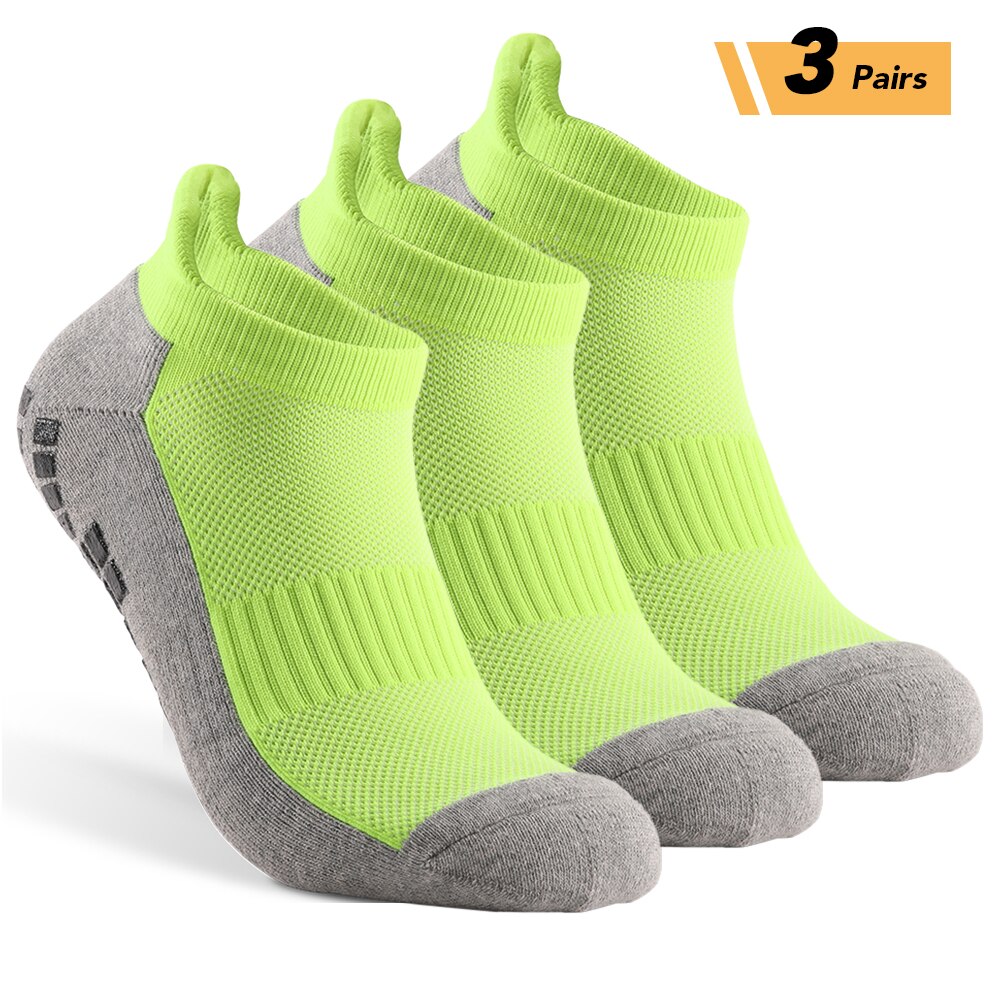 Anti-Slip Voetbal Sokken Atletische Laag Uitgesneden Sokken Ademend Snel Droog Slijtvaste Atletische Sokken Voor Voetbal basketbal 3 Pairs