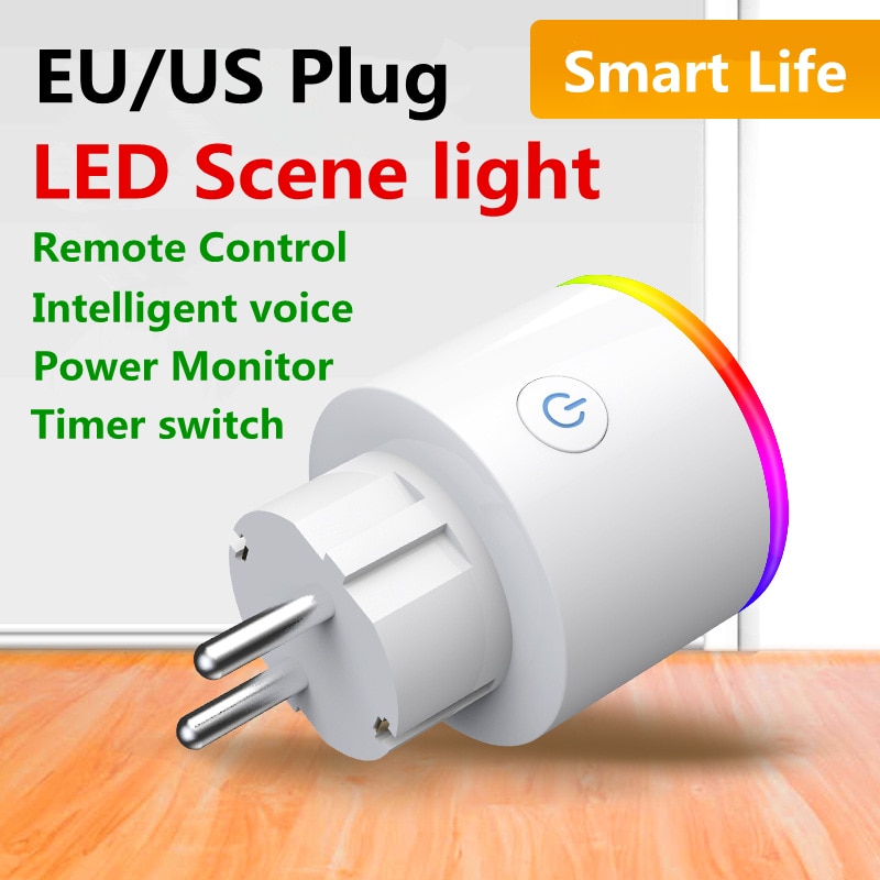 Wifi Smart Plug Outlet Draadloze Stopcontact Smart Leven Tuya App Afstandsbediening Werk Met Alexa Google Thuis Geen Hub nodig Eu