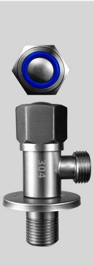 SUS304 Stainless Steel Full Copper Valve Core Triangle Valve Valve Water Heater Kitchen Bathroom Toilet Angle Valve: A-BL