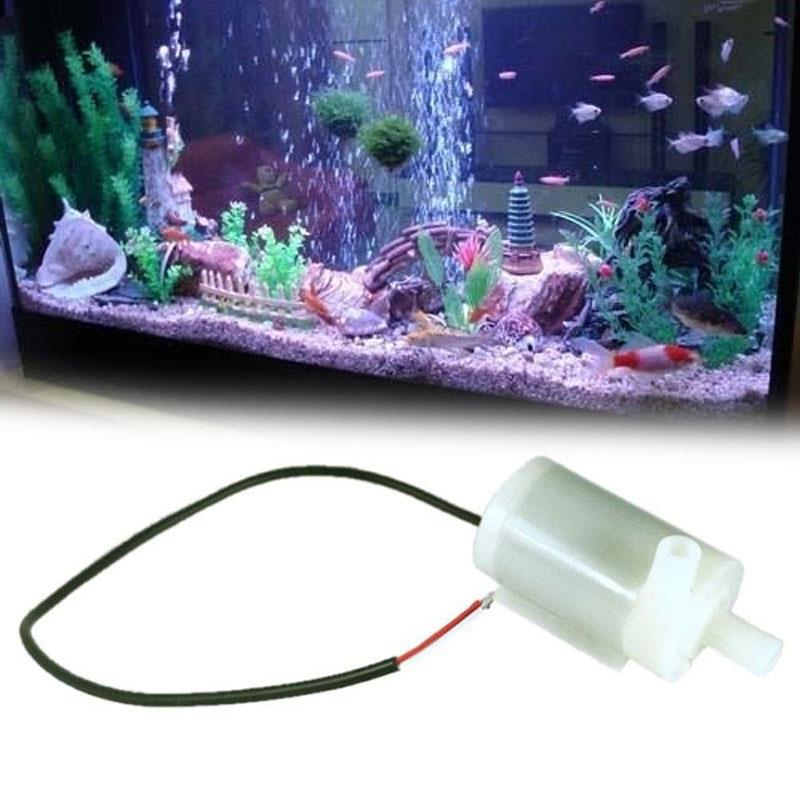 Practical DC 3V 5V 6V Fish Tank Supplies Micro Submersible Aquarium Accessories Tool Gadgets Convenience White ABS Household
