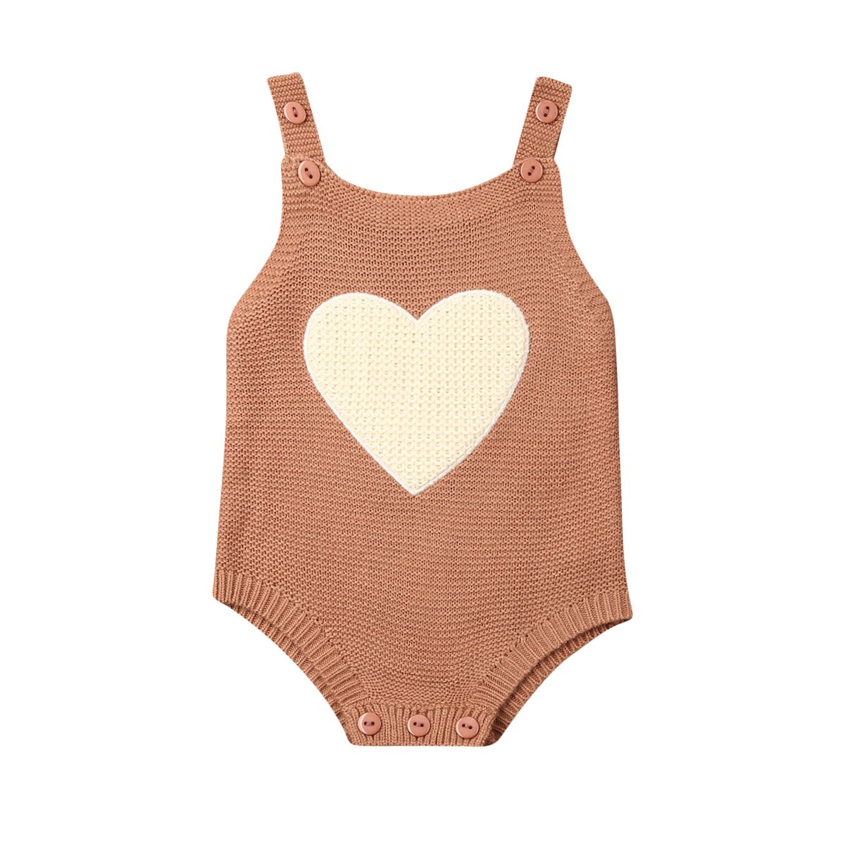 Baby Baby Boy Meisje Gebreide Romper Jumpsuit Outfits Kleding: Bruin / 18m