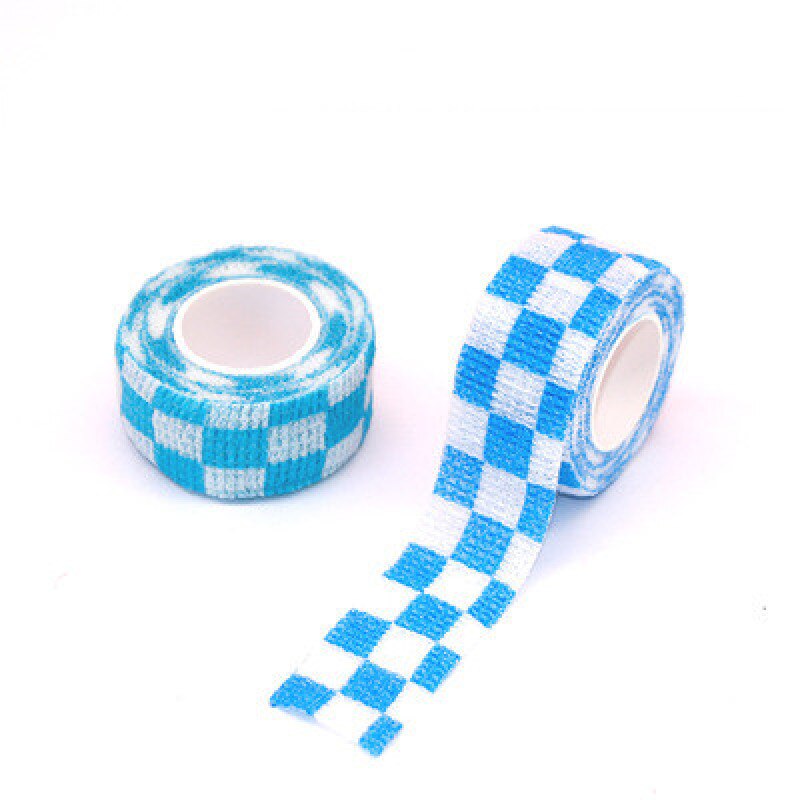 Finger bandage anti-wear student writing finger protective cartoon non-woven elastic self-adhesive finger bandage: blue box