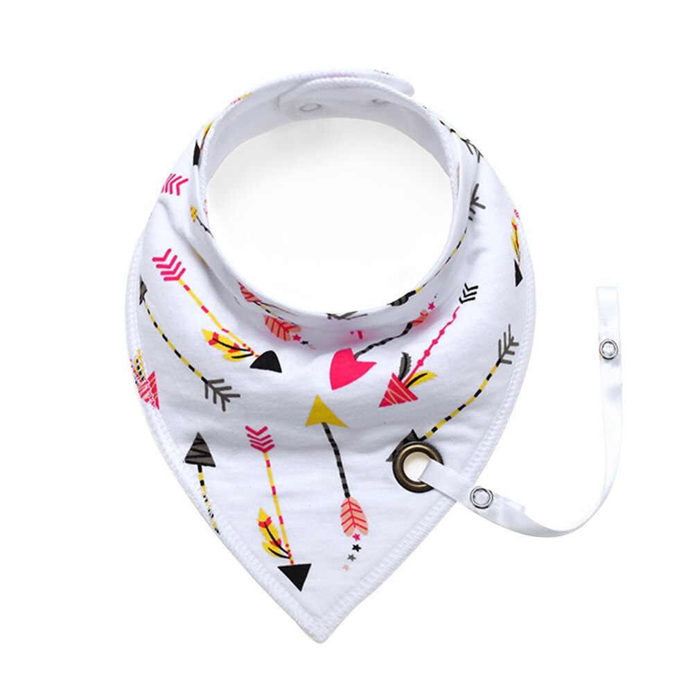 Cotton Soft Baby Infants Bibs with Pacifier Clip Cartoon Pattern Newborn Toddlers Bib Saliva Towel 1PCS