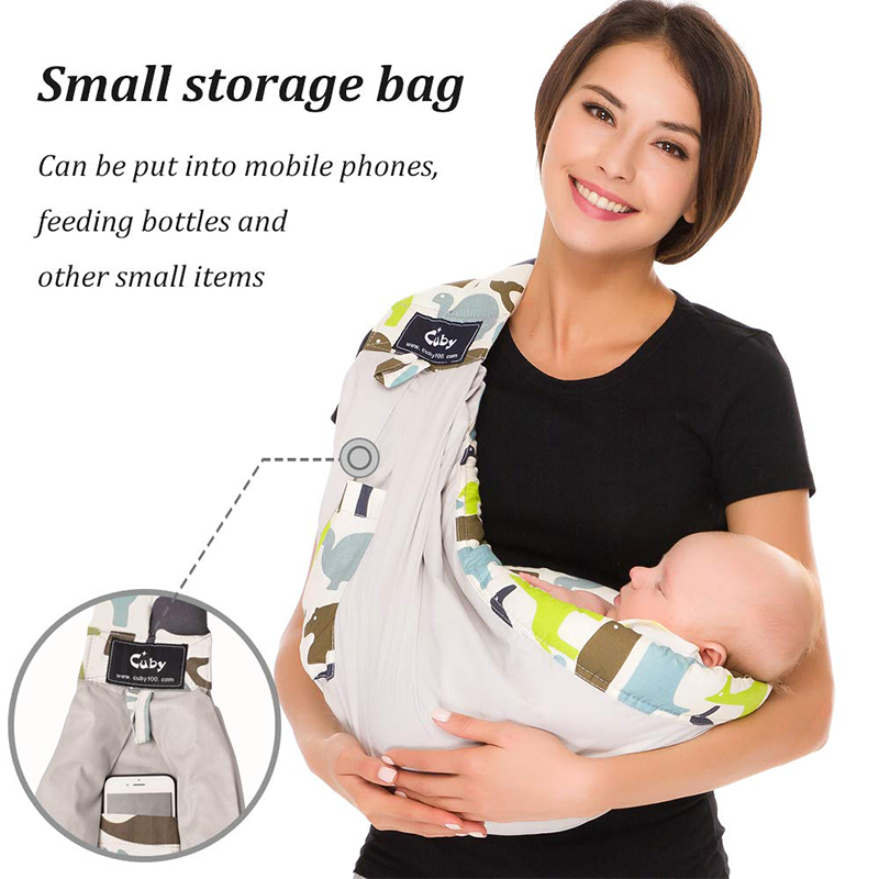 front baby carrier CUBY Baby Sling Baby Wrap Cotton wrap baby Soft Breastfeeding Cartoon animal pattern Ergonomics