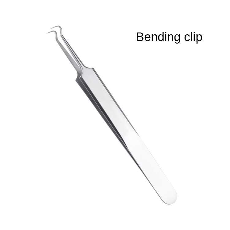 Acne Pin 8 Pieces Double Headed Beauty Tool Blackhead Remover Acne Remover Skin Care Tools Against Black Dots Facial Cleansing: Bending clip