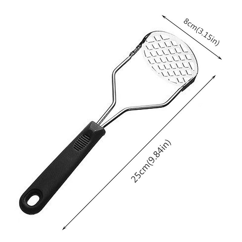 Stainless Steel Potatoes Mud Pressure Mud Machine Potato Masher Ricer Fruit Vegetable Tools Kitchen Gadgets Accessories
