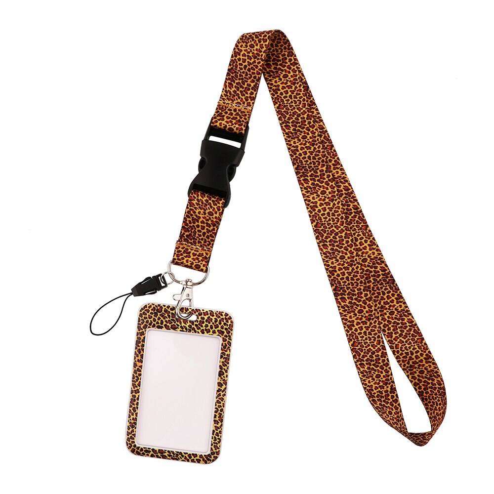 K3025 Luipaard Lanyard Neck Strap Voor Key Id-kaart Mobiele Telefoon Bandjes Badge Houder Diy Opknoping Touw Ketting Accessoires