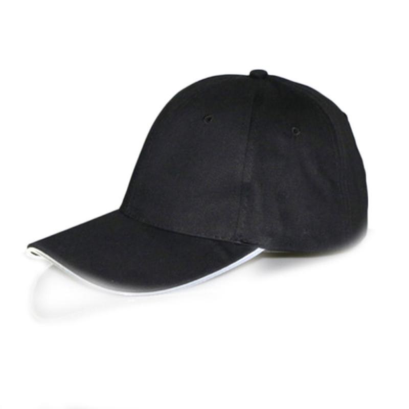 Prachtige Led Lichtgevende Glasvezel Baseball Cap Mode Unisex Effen Kleur Led Lichtgevende Baseball Cap Christmas Party Hat Cap: 06