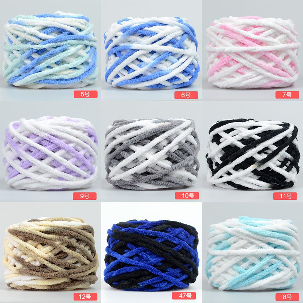 Ovillo de lana para tejer, tejido suave, grueso, 100g, Color puro, lindo #80465