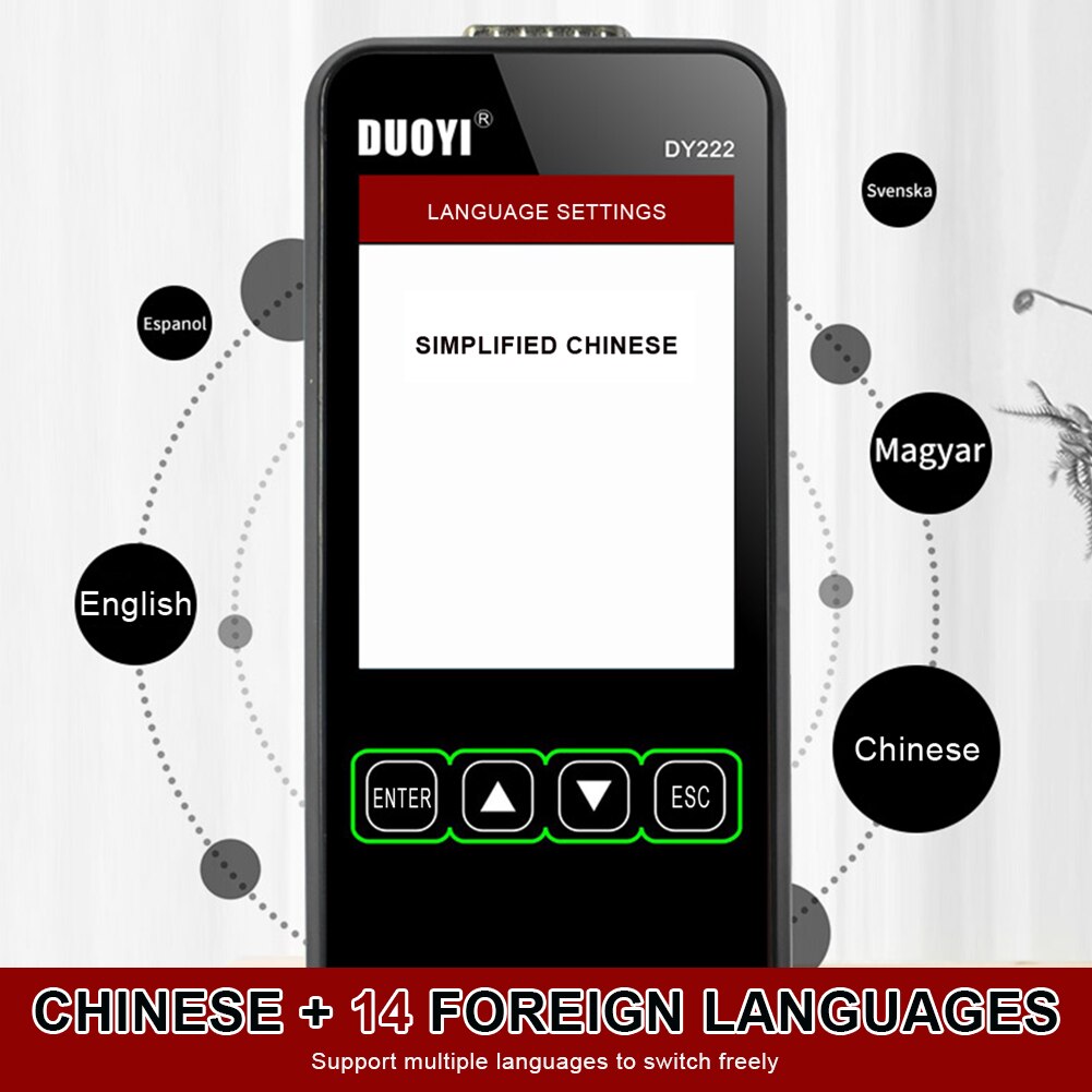 Multifunctional Battery Health Checker Automotive Battery System Tester DY222 12V/24V Car Battery Load Tester