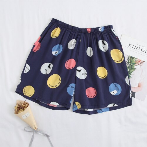 Loose smooth comfortable women's sleep bottoms floral print female home wear pants: 02 / XL(58KG-68KG)