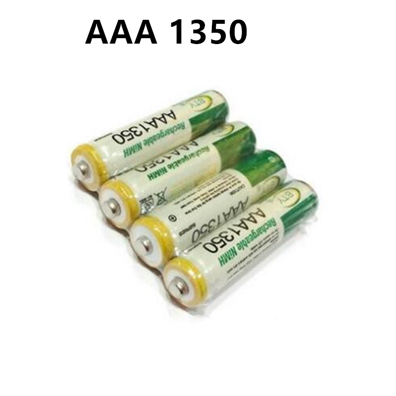 100%  aaa-batterien, 1350 mah-akkus 1800 3a wiederaufladbare ni-akkus, -mh 1.2 v aaa-batterien für uhren, mäuse, computer, spielzeug usw.