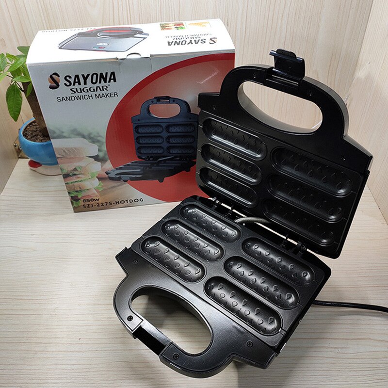 Elektrische Waffel Wurst Maschine Knusprig Französisch Hund Lutscher Stock Frühstück Braten Pfanne Hotdog Mais Backen Grill Grill EU