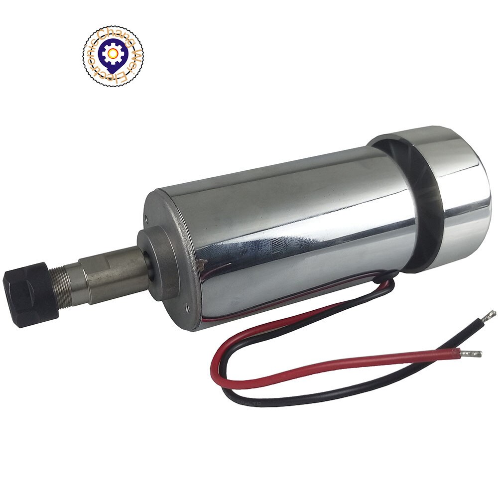 High Speed DC12V-48V 300W Spindle Engraving Machine Spindle Motor Air-cooling cnc Spindle DC Motor CNC Engraving Machine ER11